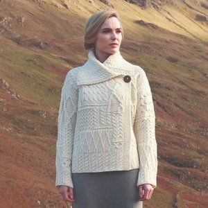 Vintage Cream Knit Cardigan